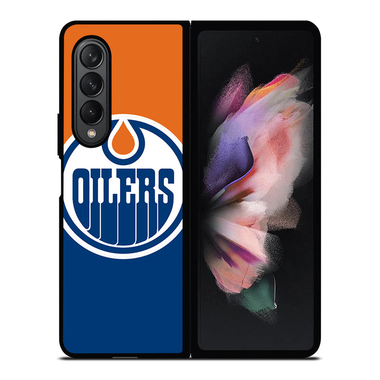 EDMONTON OILERS NHL HOCKEY TEAM LOGO Samsung Galaxy Z Fold 3 Case Cover