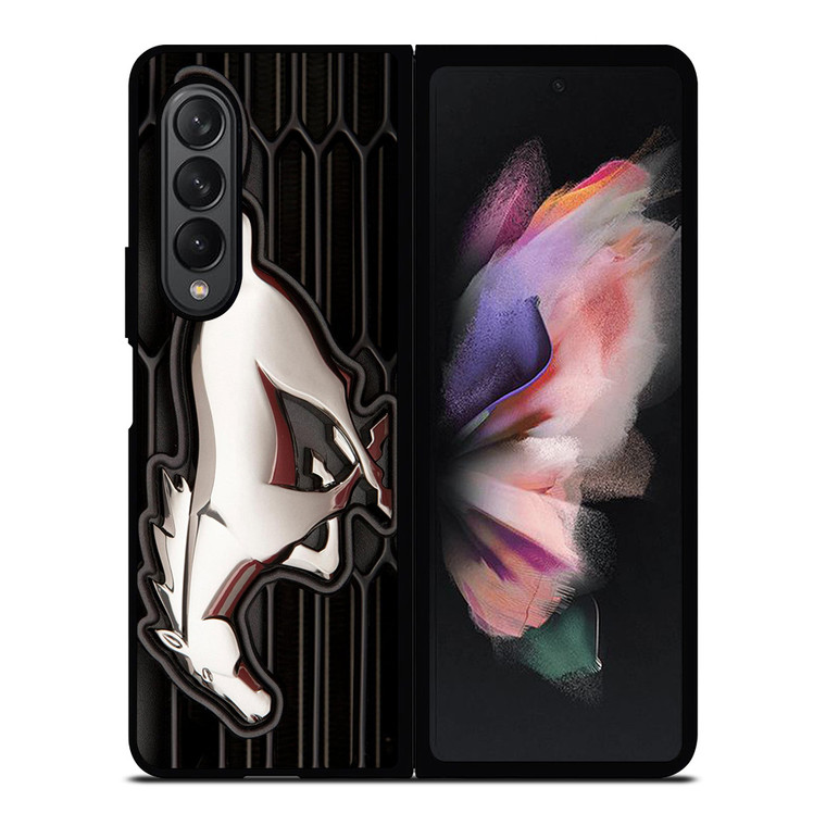 FORD MUSTANG SILVER GT LOGO Samsung Galaxy Z Fold 3 Case Cover