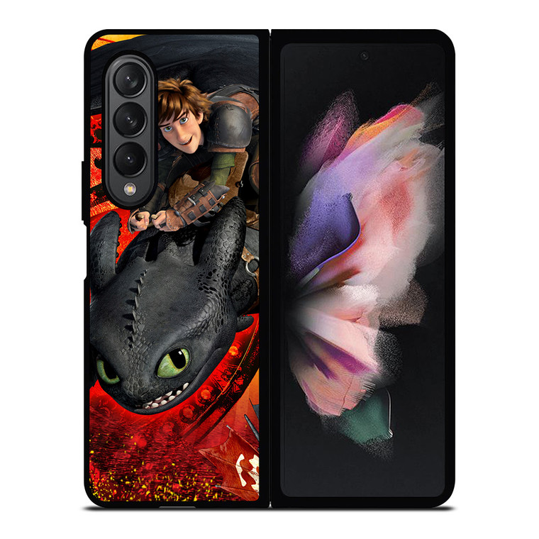 HICCUP AND TOOTHLESS HOW TO TRAIN DRAGON Samsung Galaxy Z Fold 3 Case Cover