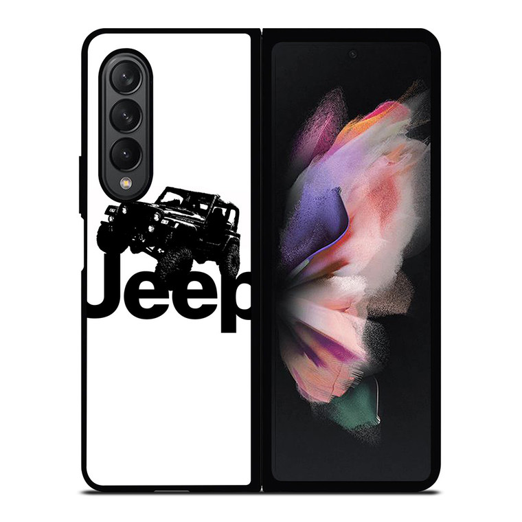 JEEP BLACK LOGO Samsung Galaxy Z Fold 3 Case Cover