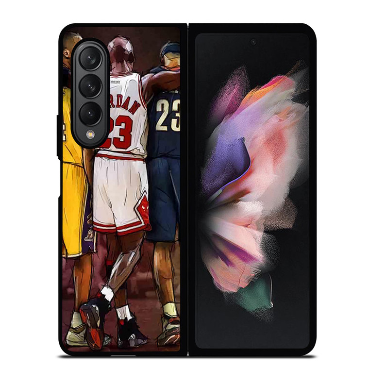 KOBE BRYANT MICHAEL JORDAN LEBRON JAMES Samsung Galaxy Z Fold 3 Case Cover
