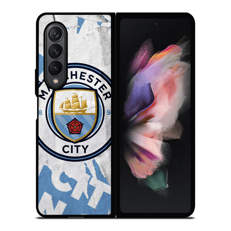 MANCHESTER CITY FOOTBALL ART LOGO Samsung Galaxy Z Fold 3 Case Cover