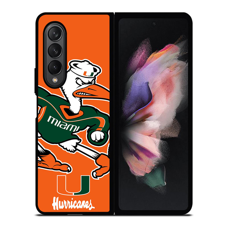 MIAMI HURRICANES FOOTBALL MASCOT Samsung Galaxy Z Fold 3 Case Cover
