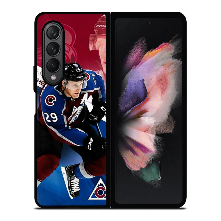 NATHAN MACKINNON 29 COLORADO AVALANCHE Samsung Galaxy Z Fold 3 Case Cover