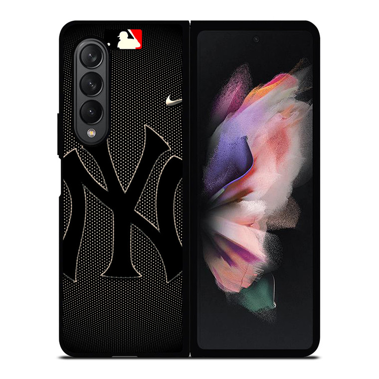 NEW YORK YANKEES BASEBALL MLB BLACK Samsung Galaxy Z Fold 3 Case Cover