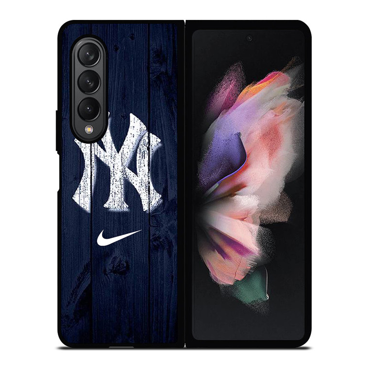 NEW YORK YANKEES WOODEN NIKE Samsung Galaxy Z Fold 3 Case Cover