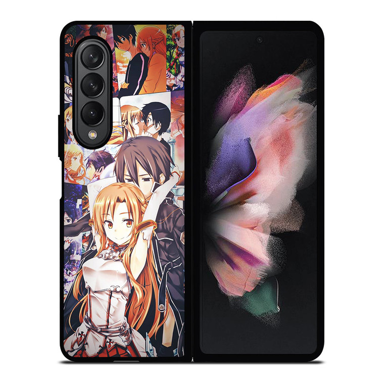 SWORD ART ONLINE KIRITO AND ASUNA LOVE Samsung Galaxy Z Fold 3 Case Cover