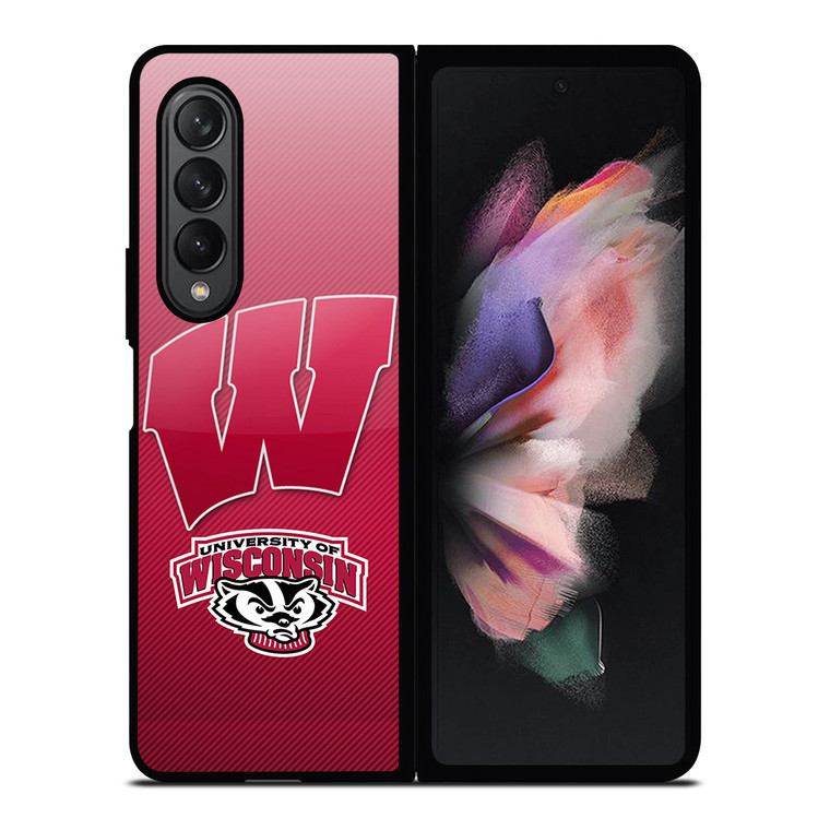 WISCONSIN BADGER LOGO UNIVERSITY FOOTBALL TEAM Samsung Galaxy Z Fold 3 Case Cover