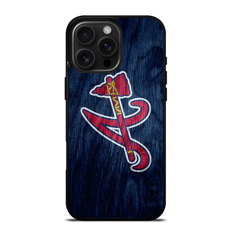 ATLANTA BRAVES MLB LOGO LANDSCAPE iPhone 16 Pro Max Case