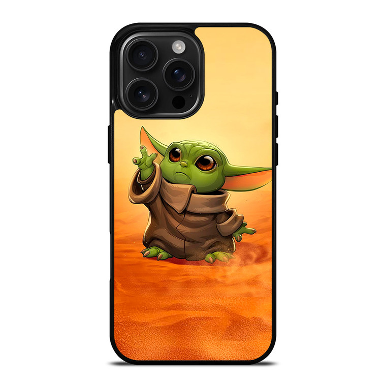 BABY YODA CARTOON STAR WARS iPhone 16 Pro Max Case