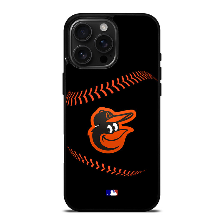 BALTIMORE ORIOLES BASEBALL BLACK iPhone 16 Pro Max Case