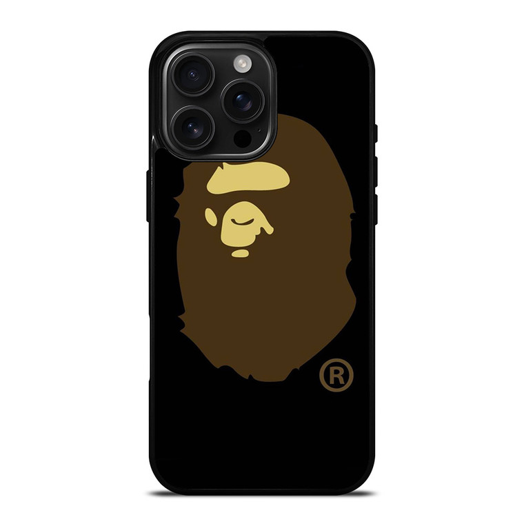 BAPE LOGO BROWN iPhone 16 Pro Max Case