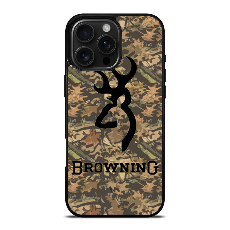CAMO BROWNING LOGO iPhone 16 Pro Max Case