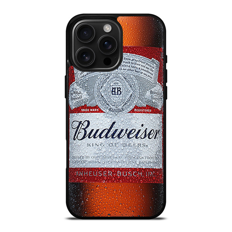 CERVEJA BUDWEISER GARRAFA 2 iPhone 16 Pro Max Case