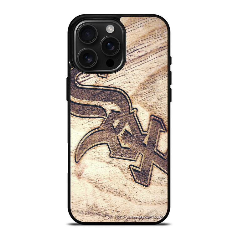 CHICAGO WHITE SOX WOODEN LOGO iPhone 16 Pro Max Case