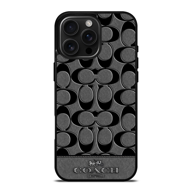 COACH NEW YORK GREY iPhone 16 Pro Max Case