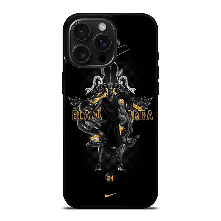COBE BRYANT BLACK MAMBA SILUET iPhone 16 Pro Max Case