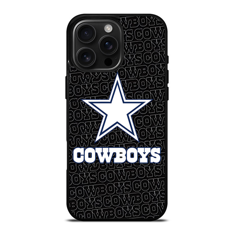 DALLAS COWBOYS FOOTBALL BLACK WALL iPhone 16 Pro Max Case