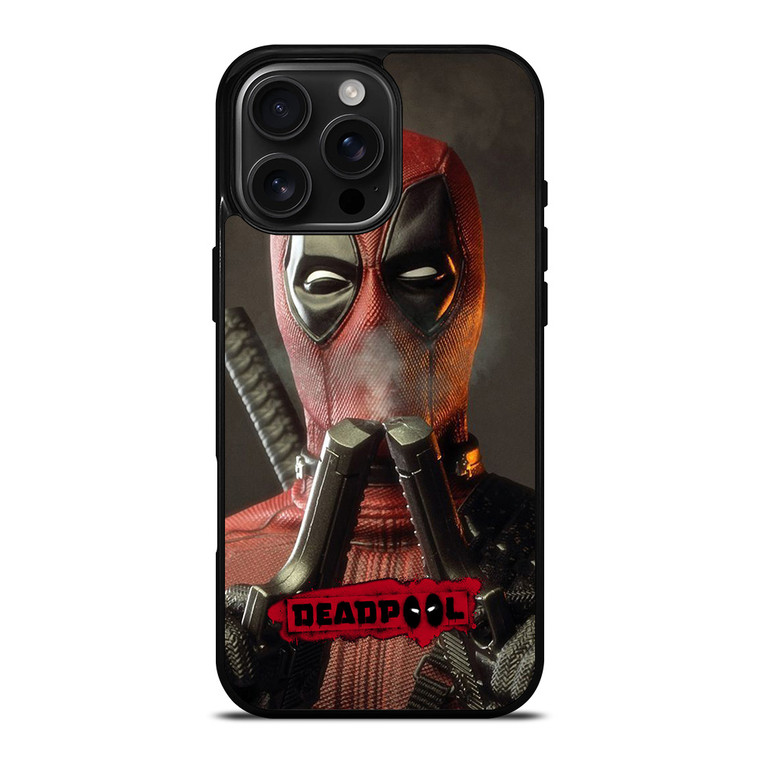 DEADPOLL POTRAIT DOUUBLE PISTOLS iPhone 16 Pro Max Case