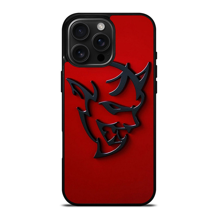 DODGE DEMON LOGO RED iPhone 16 Pro Max Case