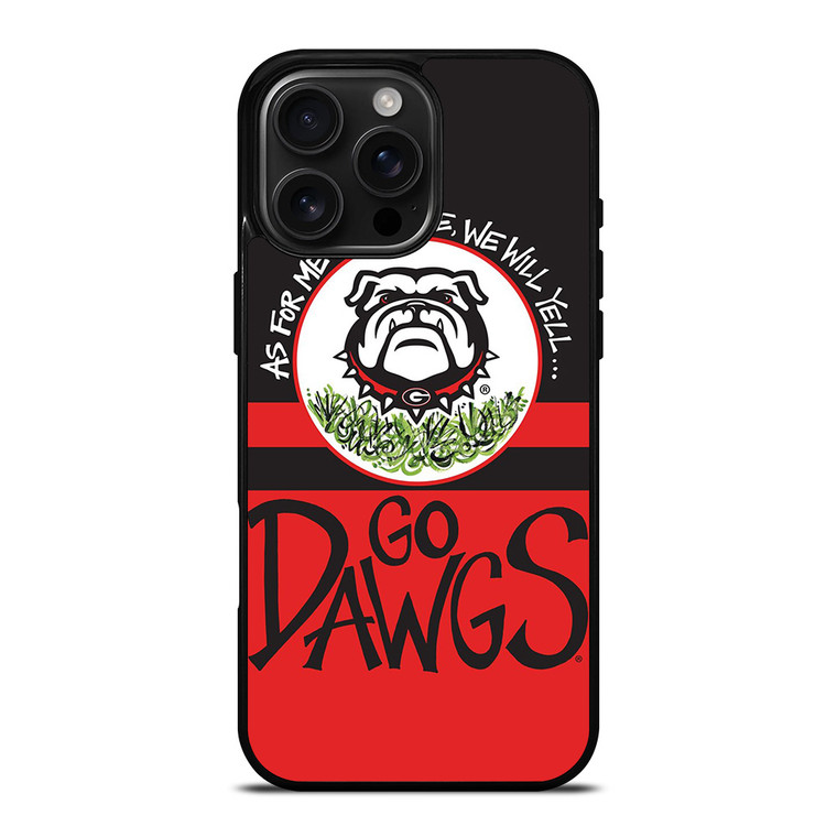 GEORGIA BULLDOGS DAWGS STRIP iPhone 16 Pro Max Case