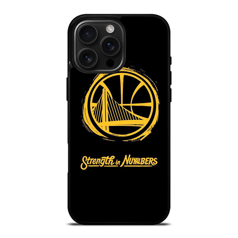 GOLDEN STATE WARRIORS LOGO STRENGTH IN NUMBERS iPhone 16 Pro Max Case