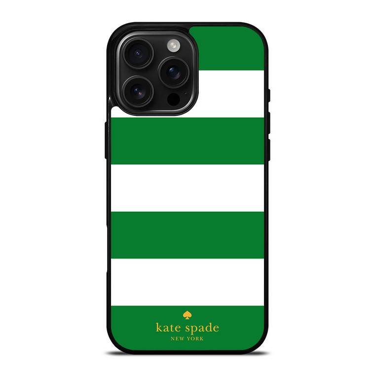 KATE SPADE GREEN STRIPE iPhone 16 Pro Max Case