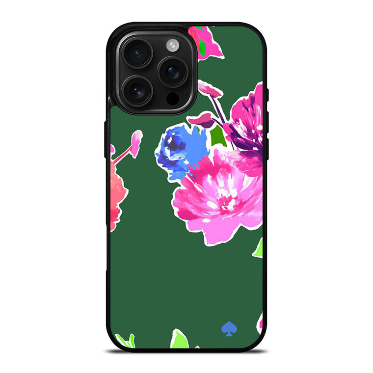 KATE SPADE NEW YORK GREEN FLORAL iPhone 16 Pro Max Case