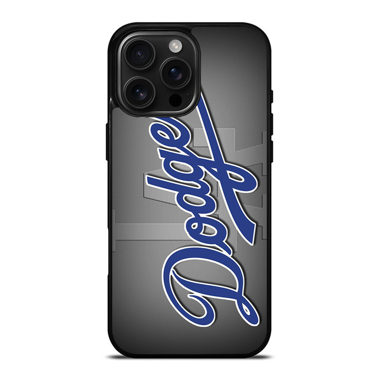 LA DODGERS BASEBALL CLUB EMBLEM LOGO iPhone 16 Pro Max Case