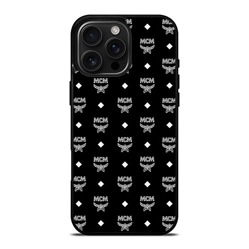 MCM iPhone 16 Pro Max ケース MCM WORLDWIDE ICON BLACK iPhone 16 Pro Max Case
