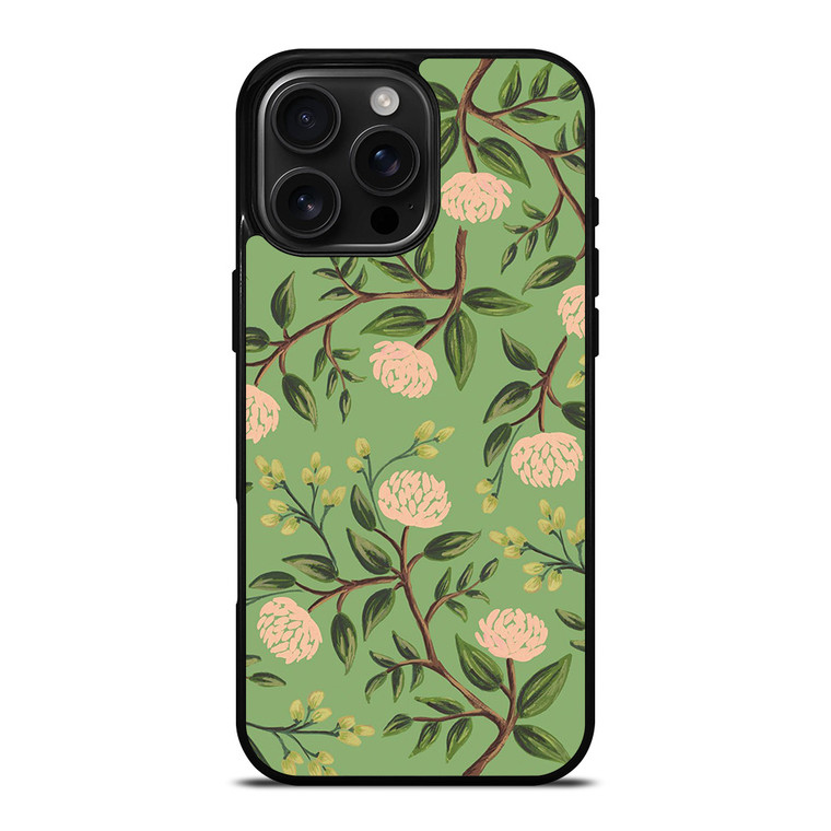 RIFLE PAPER EMERALD PEONIES iPhone 16 Pro Max Case