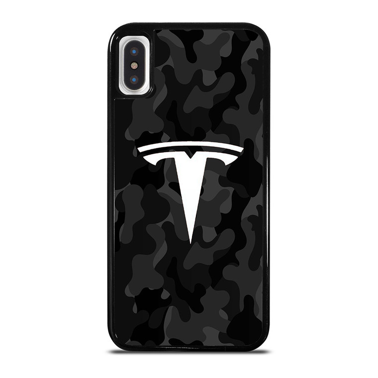 TESLA MOTORS LOGO CAMO iPhone X / XS Case