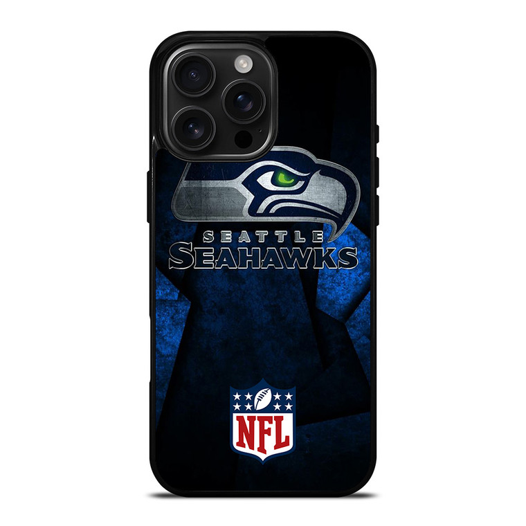 SEATTLE SEAHAWKS NFL BLUE iPhone 16 Pro Max Case