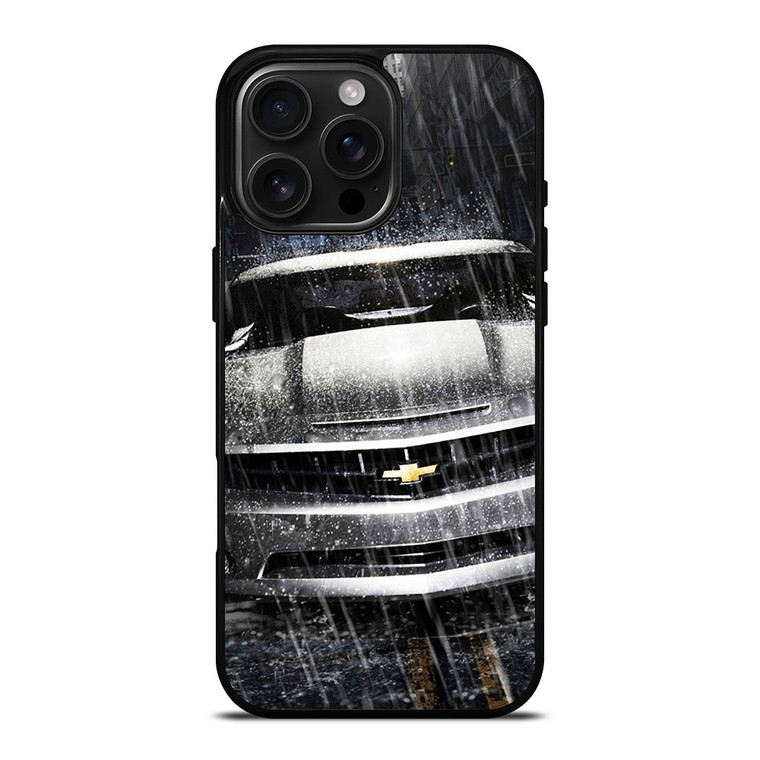 SILVER CHEVROLET CAMARO iPhone 16 Pro Max Case
