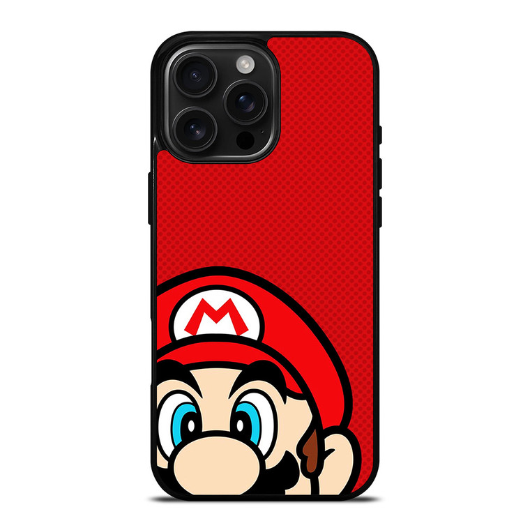 SUPER MARIO BROS FACE NINTENDO GAMES iPhone 16 Pro Max Case