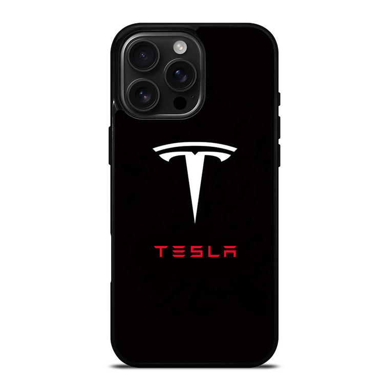TESLA ELECTRIC CAR LOGO iPhone 16 Pro Max Case