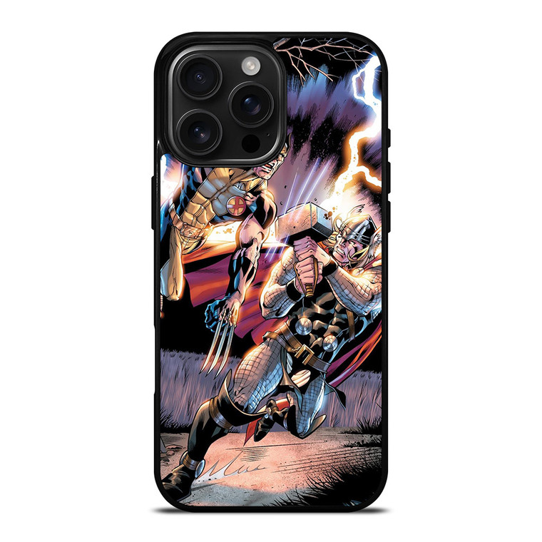 THOR VS WOLVERINE ANIME iPhone 16 Pro Max Case