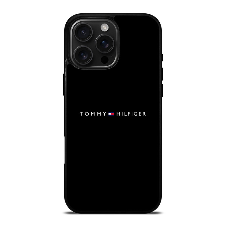 TOMMY HILFIGER BLACK WALL iPhone 16 Pro Max Case