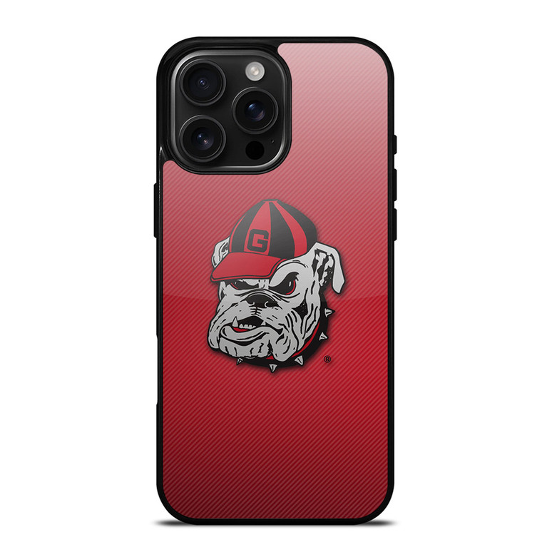 UNIVERSITY OF GEORGIA BULLDOGS UGA RED HAT iPhone 16 Pro Max Case