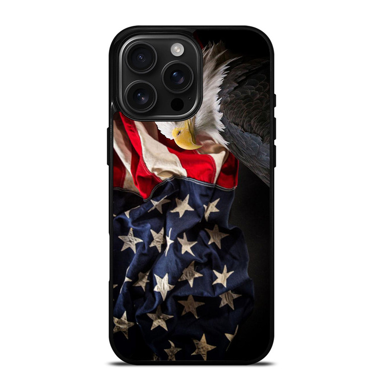 USA PATRIOTIC EAGLE FLAG 2 iPhone 16 Pro Max Case