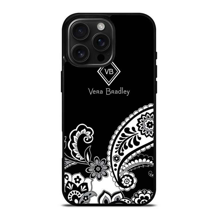 VERA BRADLEY BLACK AND WHITE iPhone 16 Pro Max Case