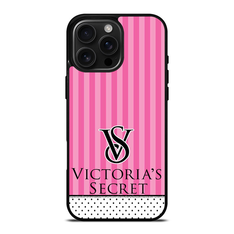 VICTORIA'S SECRET LOGO POLKADOT STRIPE iPhone 16 Pro Max Case VICTORIA'S SECRET LOGO POLKADOT STRIPE iPhone 16 Pro Max Case