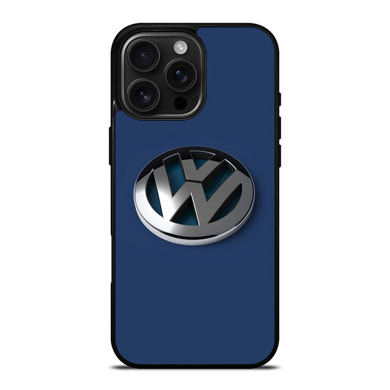 VW VOLKSWAGEN GLOSSY LOGO EMBLEM iPhone 16 Pro Max Case