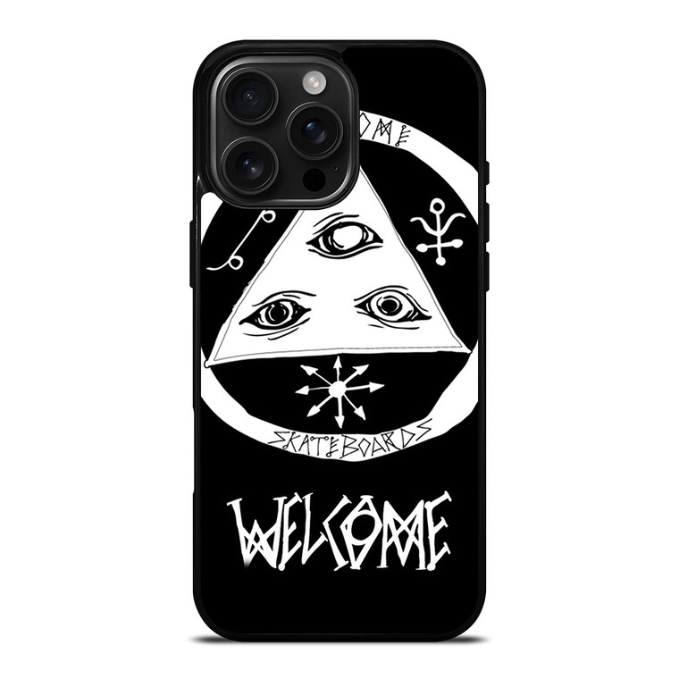 WELCOME SKATEBOARDS LOGO BLACK iPhone 16 Pro Max Case WELCOME SKATEBOARDS LOGO BLACK iPhone 16 Pro Max Case