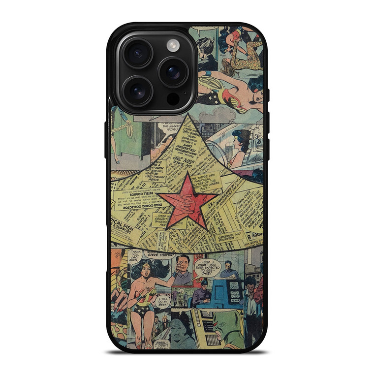 WONDER WOMAN COLLAGE iPhone 16 Pro Max Case WONDER WOMAN COLLAGE iPhone 16 Pro Max Case