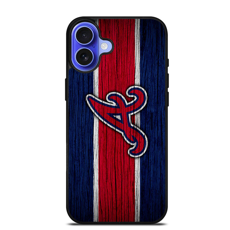 ATLANTA BRAVES MLB LOGO STRIPS iPhone 16 Case