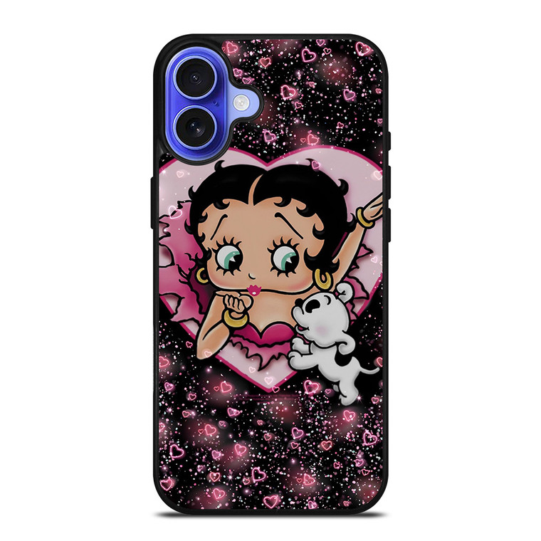 BETTY BOOP AND DOG CARTOON iPhone 16 Case
