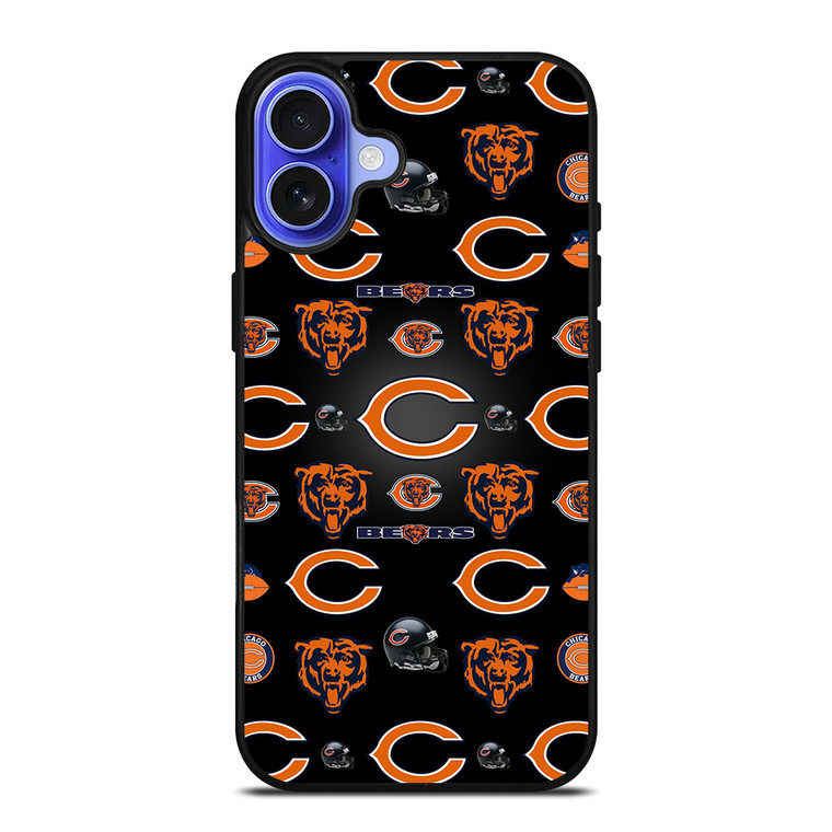 CHICAGO BEARS LOGO COLLAGE iPhone 16 Case