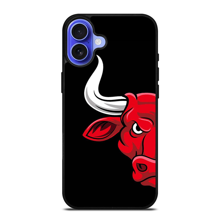 CHICAGO BULLS FACE LOGO iPhone 16 Case