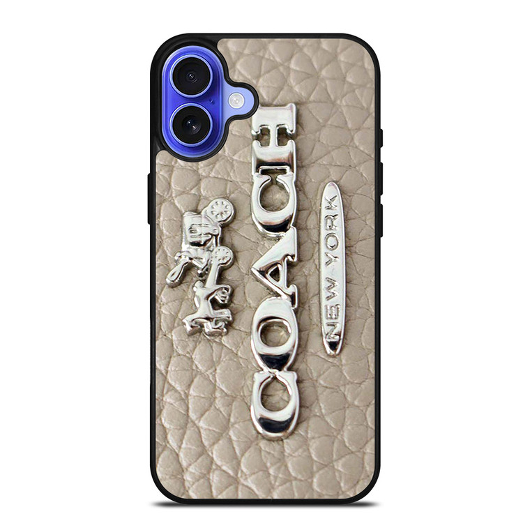 COACH LOGO GLOWING TEXTURE iPhone 16 Case